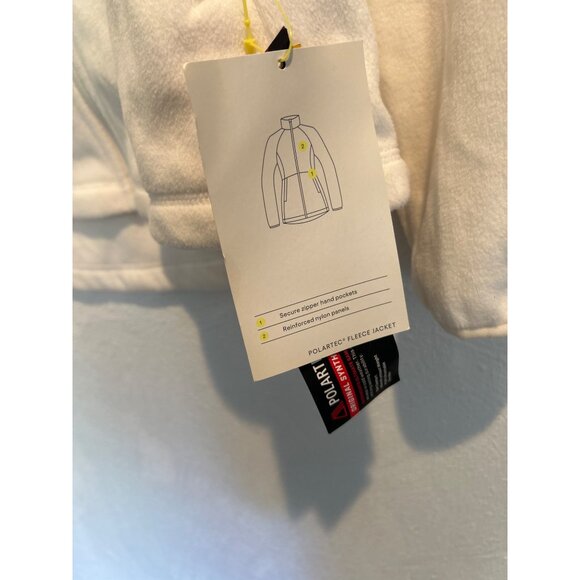 ALL IN MOTION (SMALL) Polartec 200 Fleece Zip Jacket NEW!!!! White - Picture 3 of 7